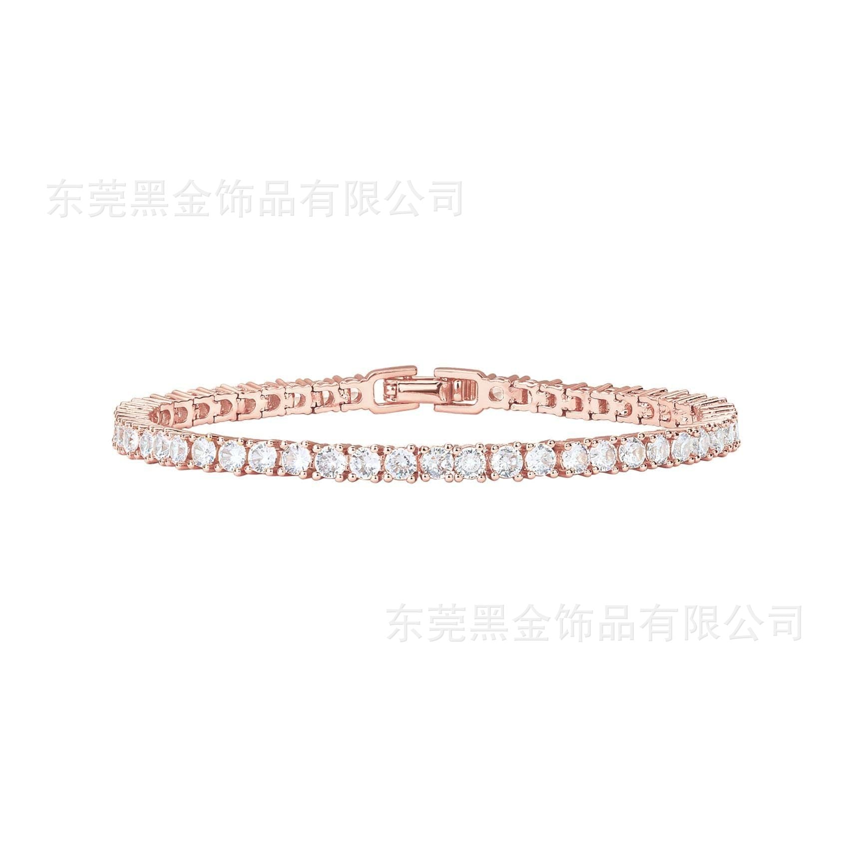 Single-row tennis bracelet