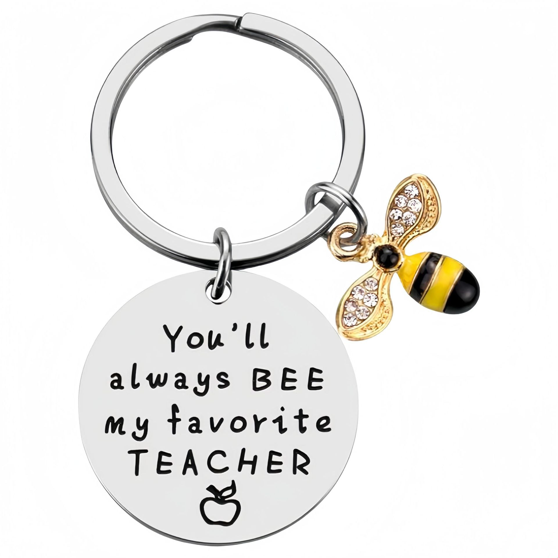Little bee engraved keychains for pet cats and dogs