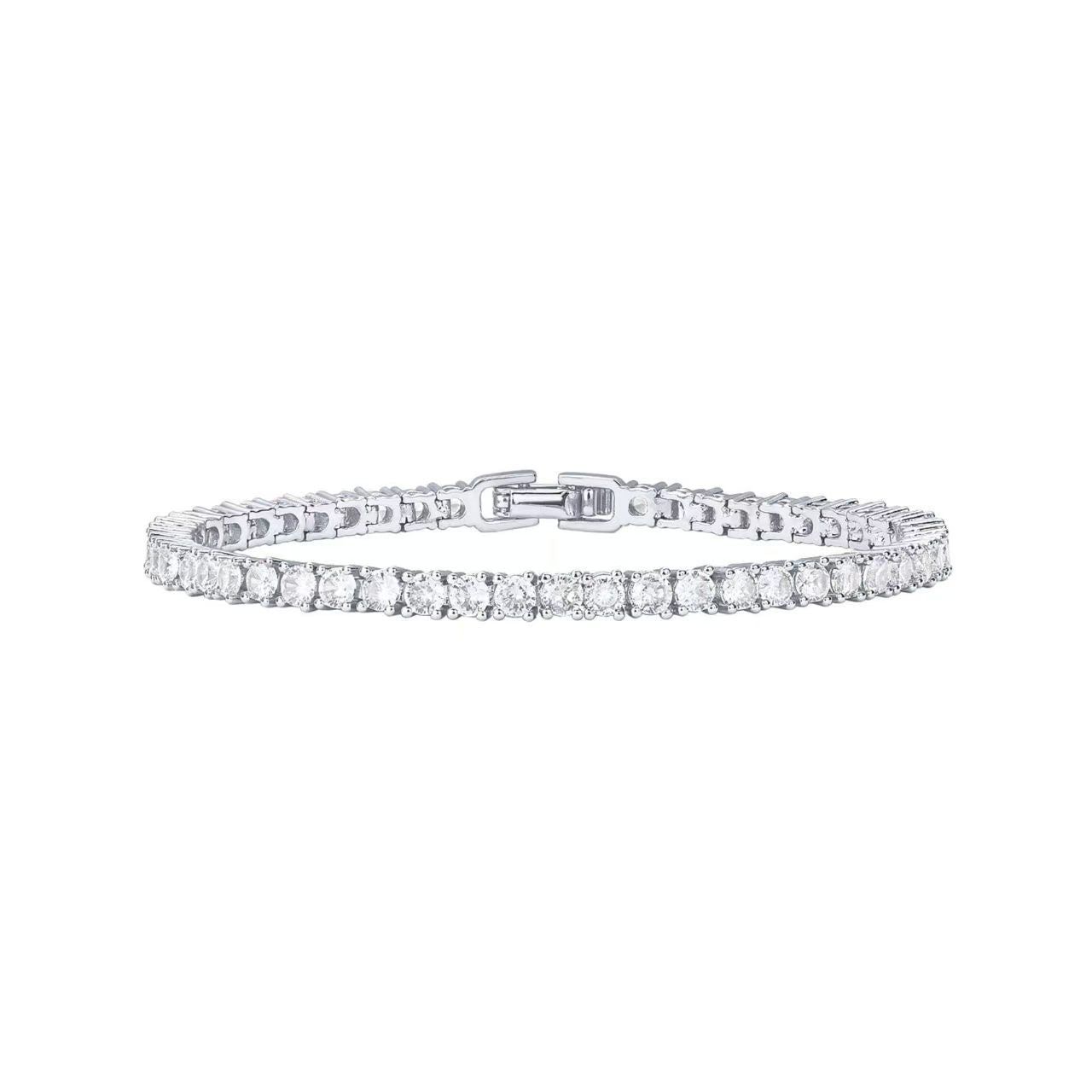 Single-row tennis bracelet